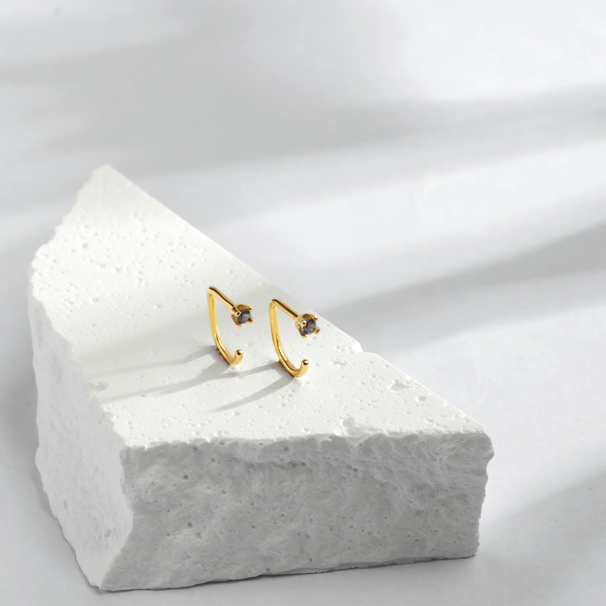 Stay Close Amethyst Hoops - Image 7