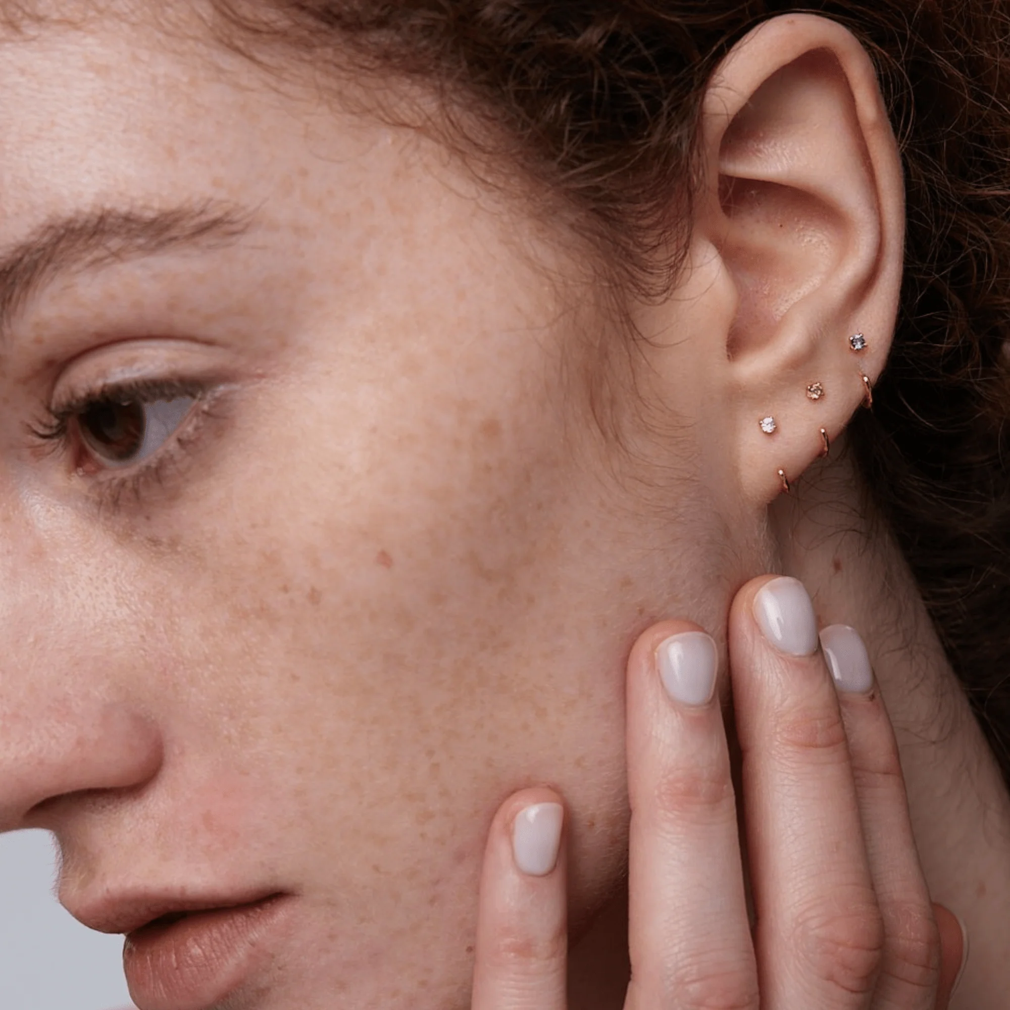 Stay Close Blue Sapphire Hoops - Image 3