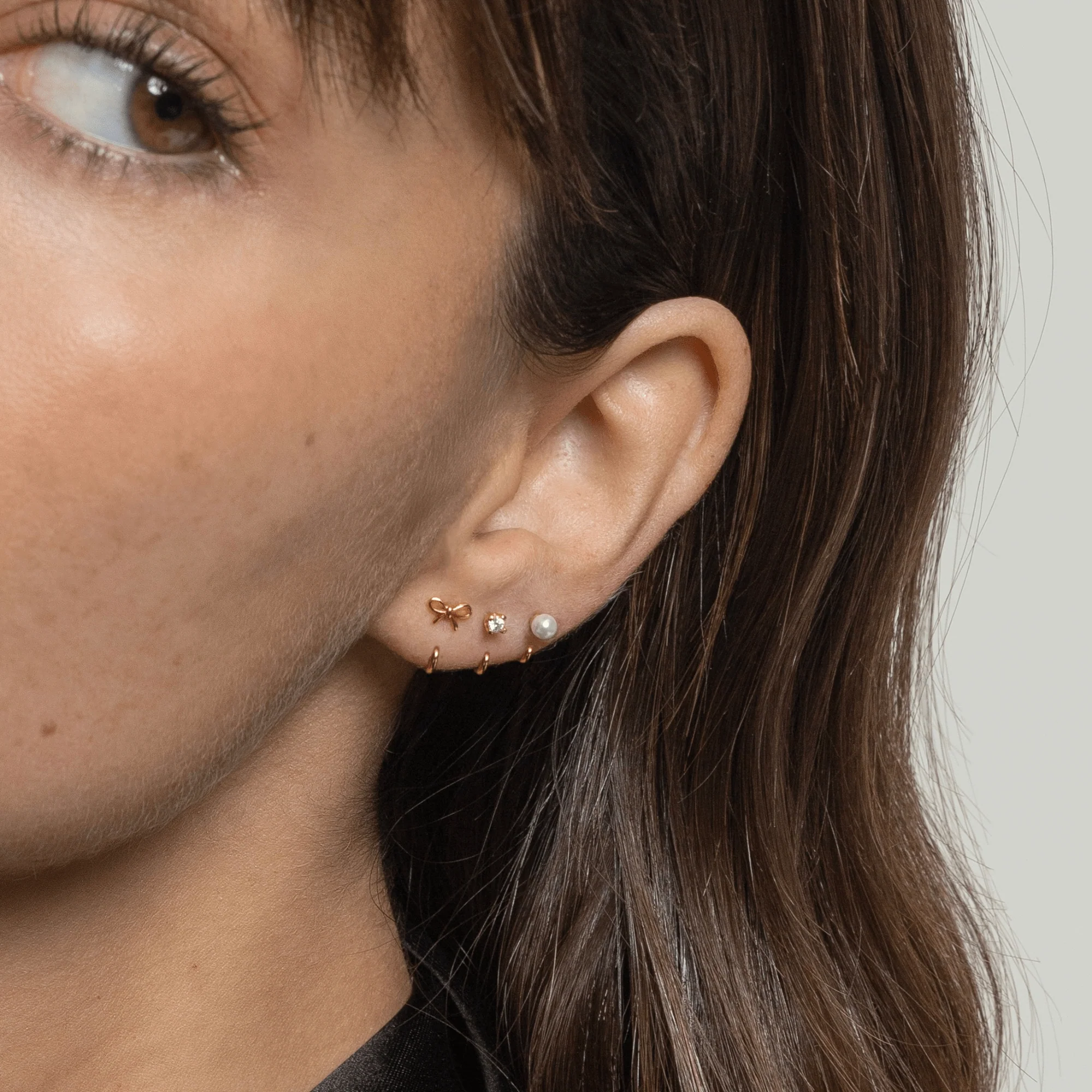Stay Close Bow Hoops Set - Image 3