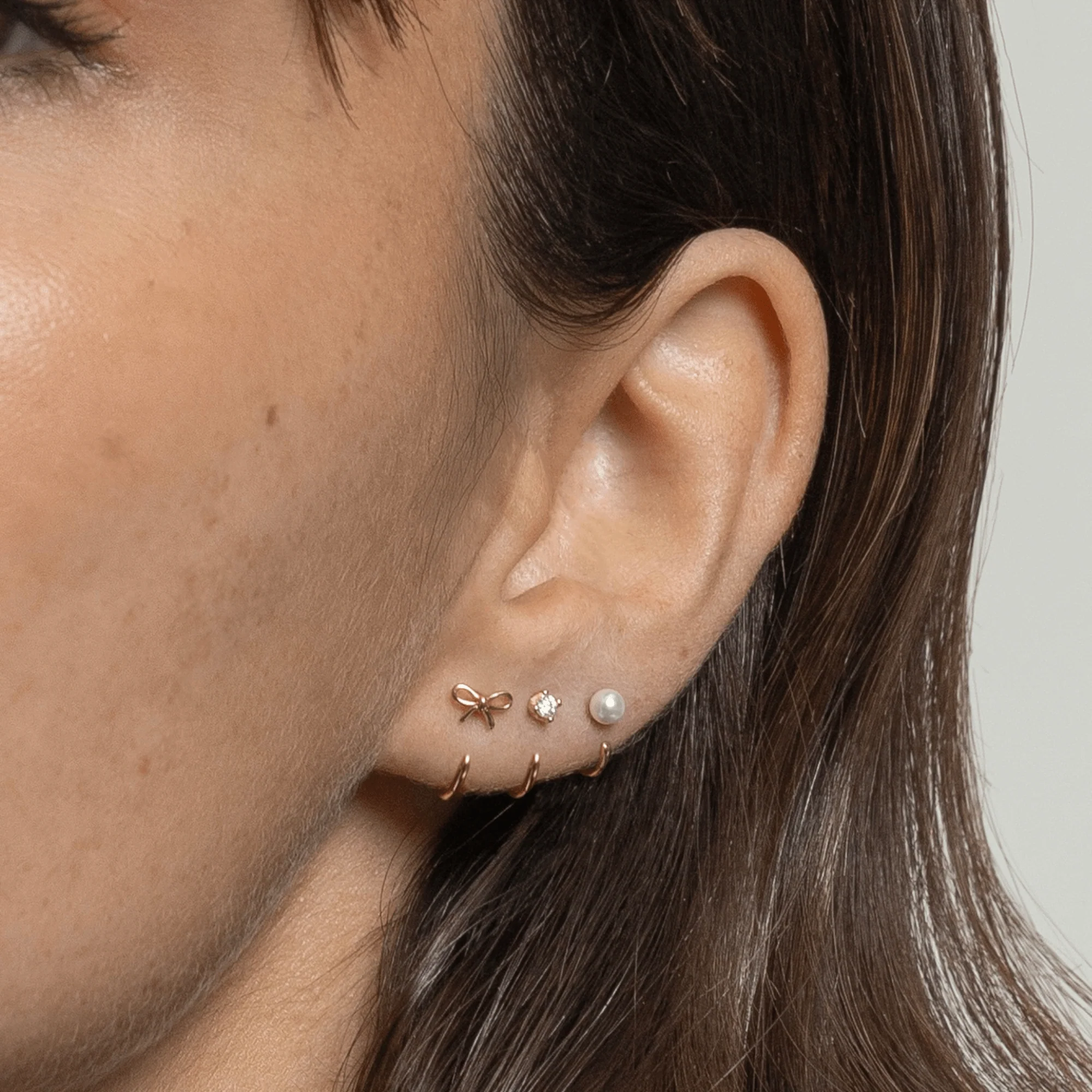 Stay Close Bow Hoops Set - Image 2