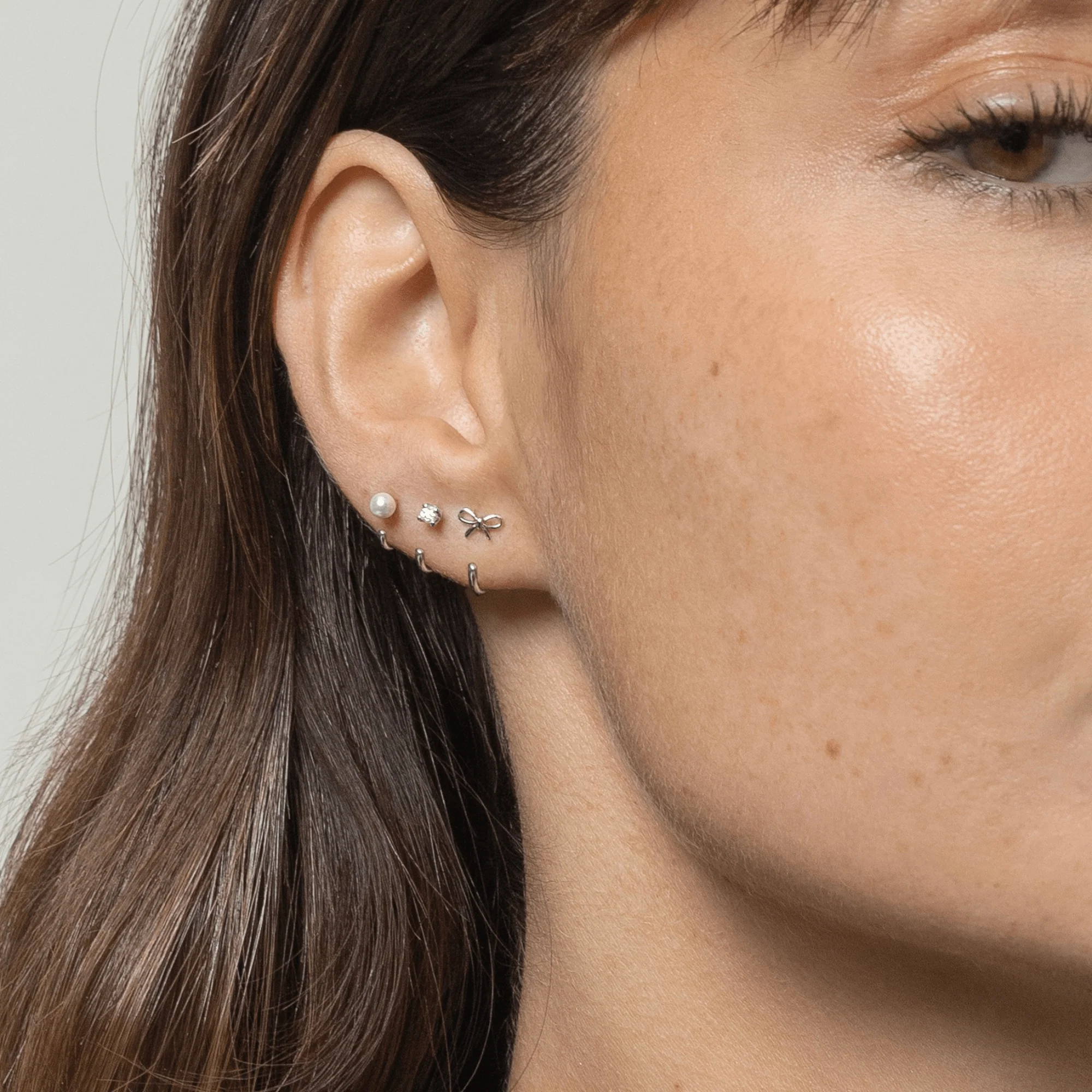 Stay Close Bow Hoops - Image 3