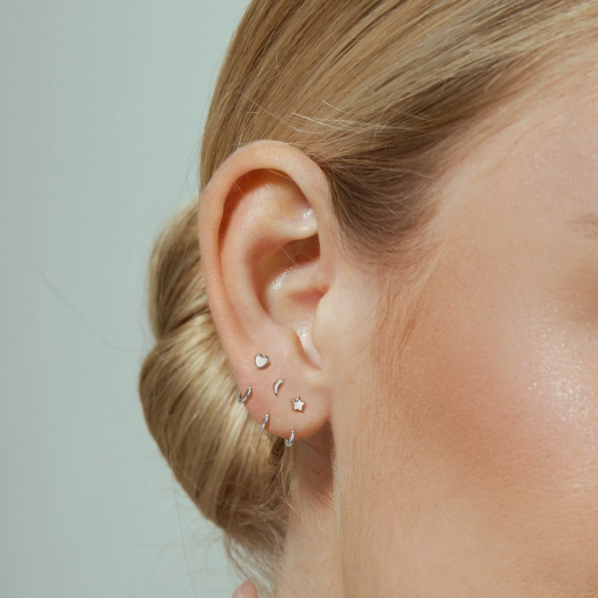 Stay Close Charm Hoops Set - Image 3