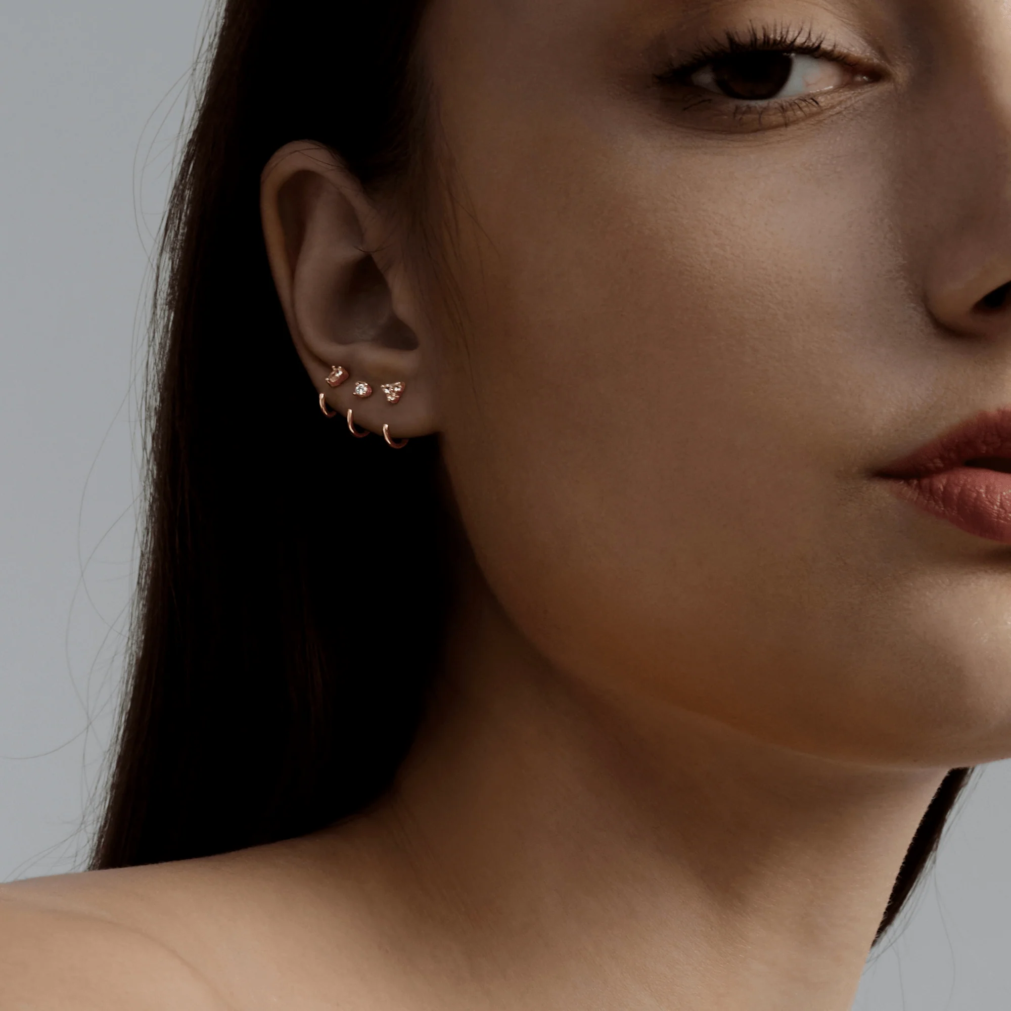 Stay Close Gem Hoops Set - Image 3