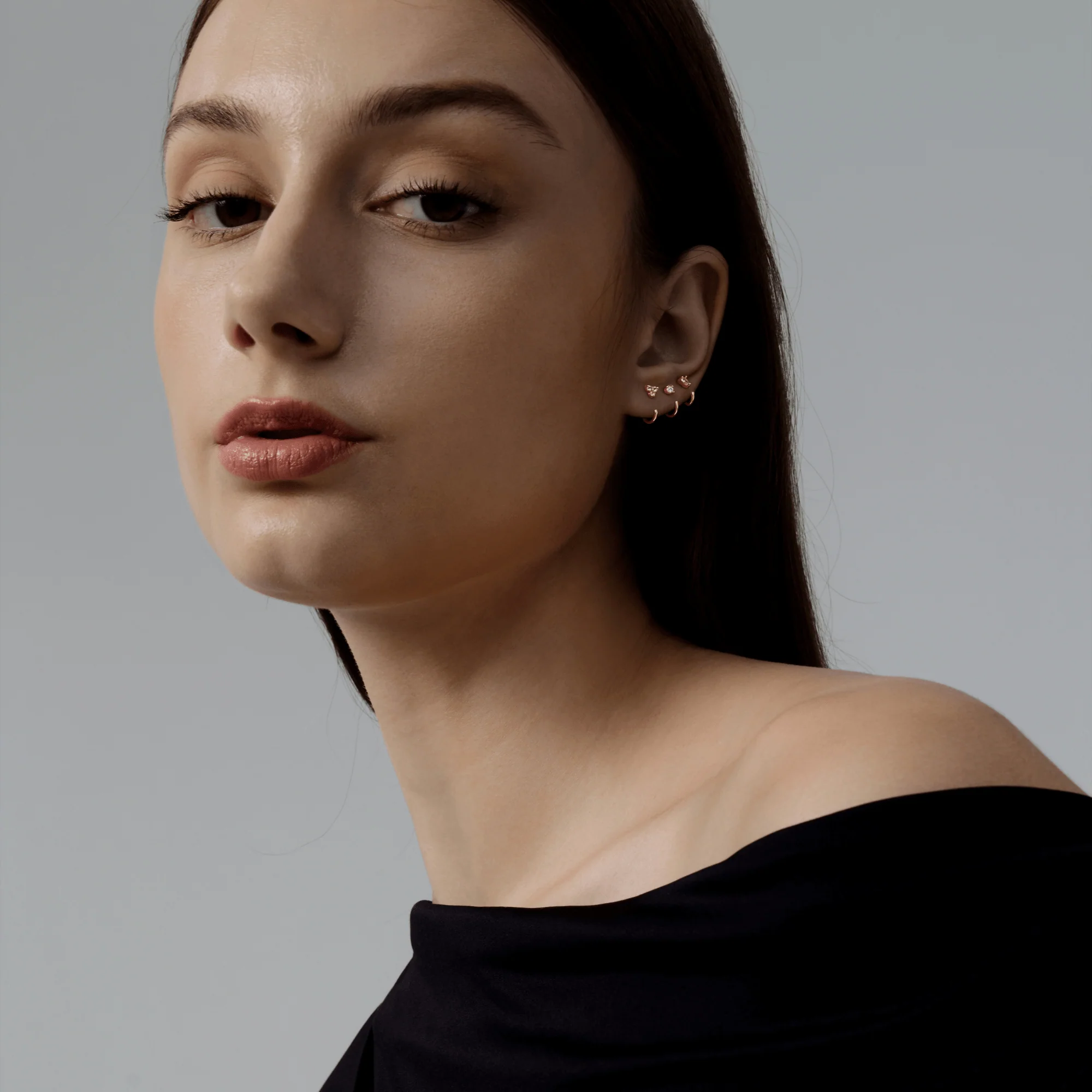 Stay Close Gem Hoops Set - Image 4