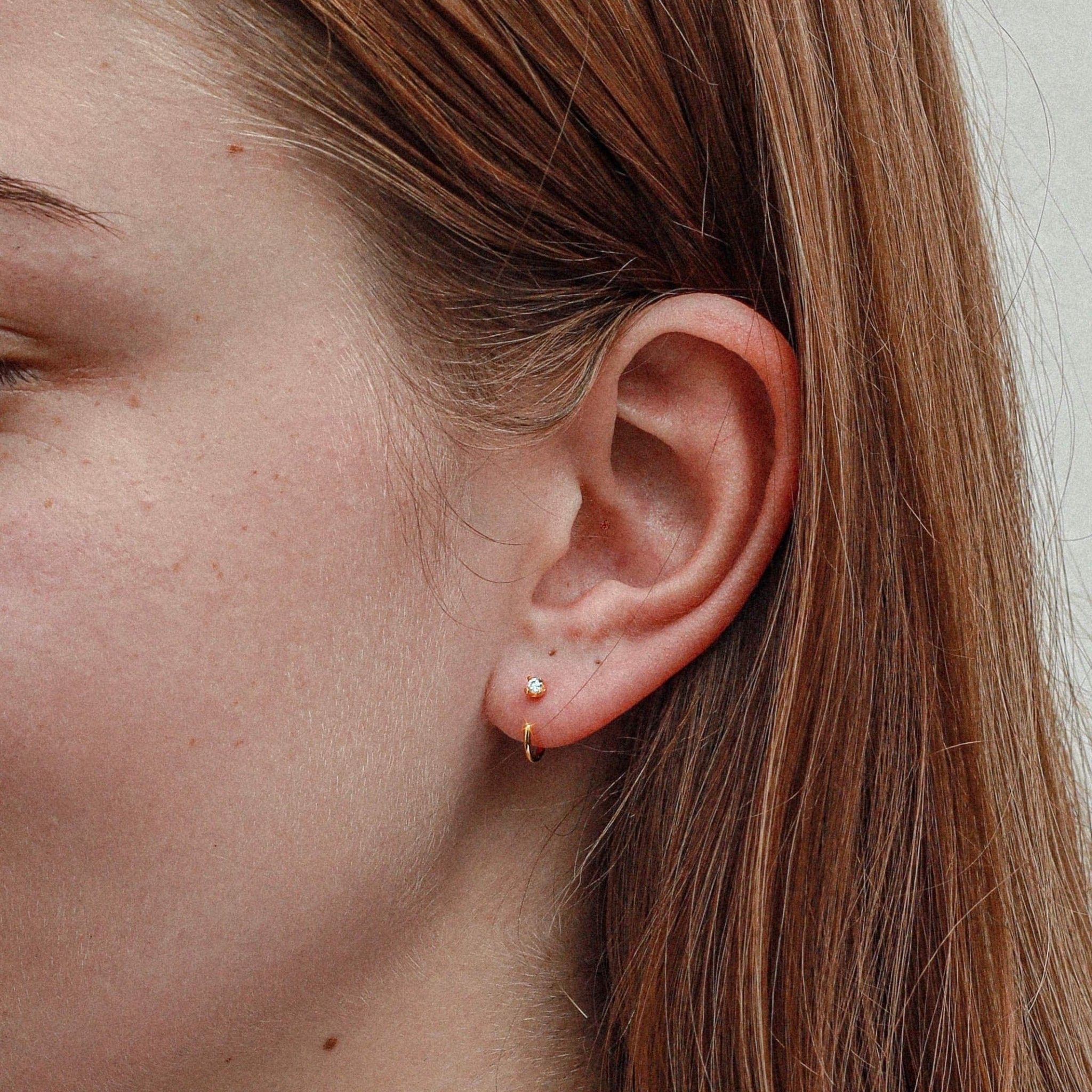Stay Close Moissanite Hoops - Image 10