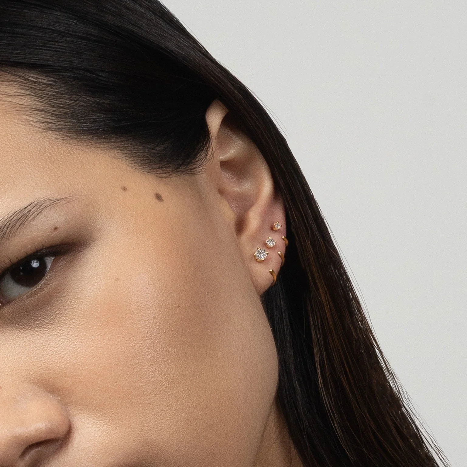 Stay Close Moissanite Hoops - Image 14