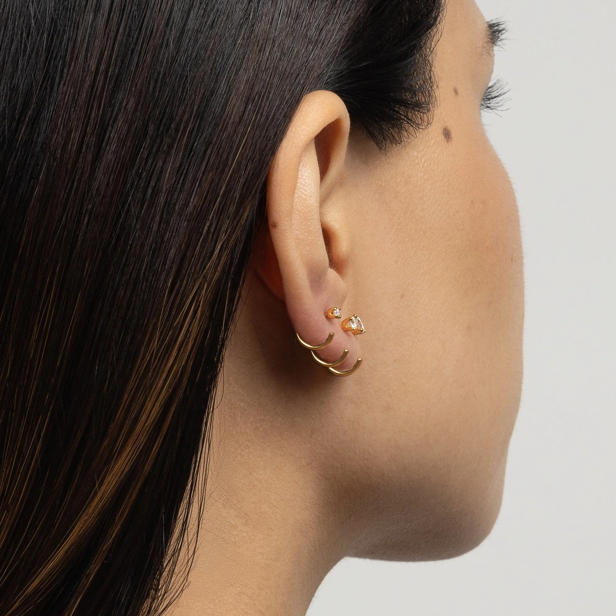 Stay Close Moissanite Hoops - Image 15
