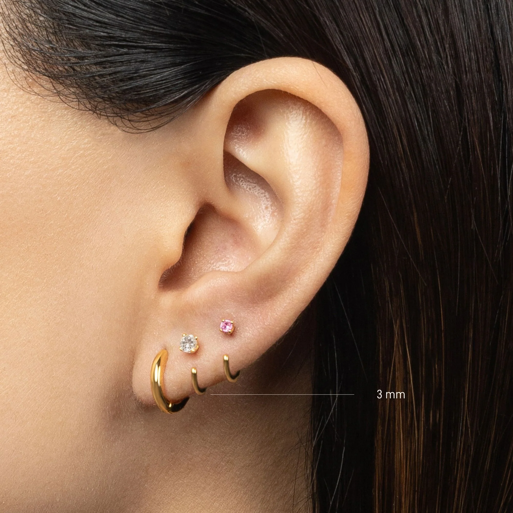 Stay Close Moissanite Hoops - Image 4