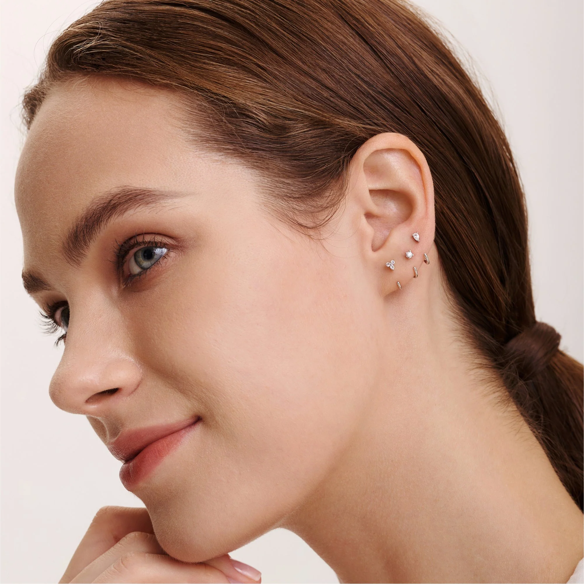 Stay Close Moissanite Hoops - Image 13