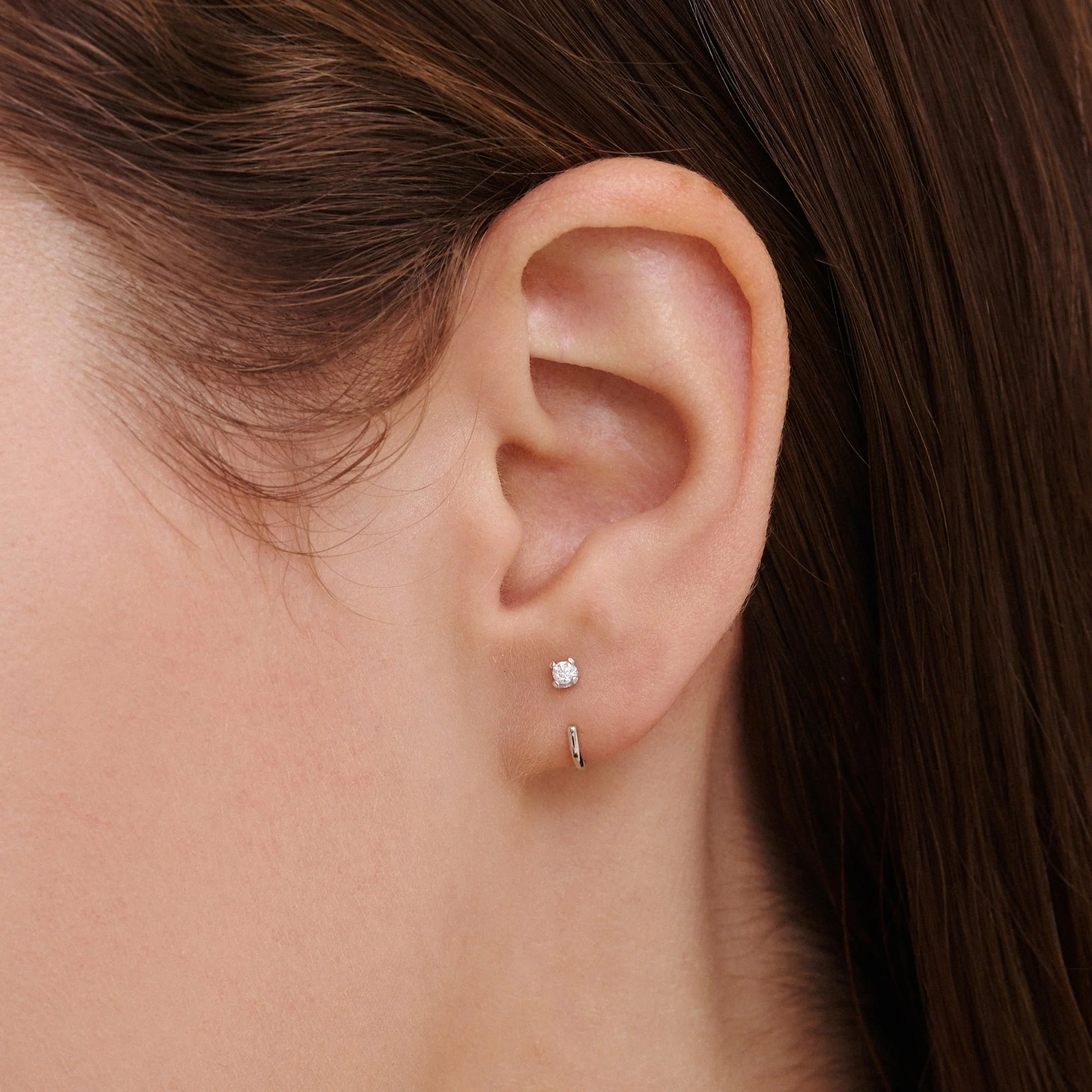 Stay Close Moissanite Hoops - Image 4