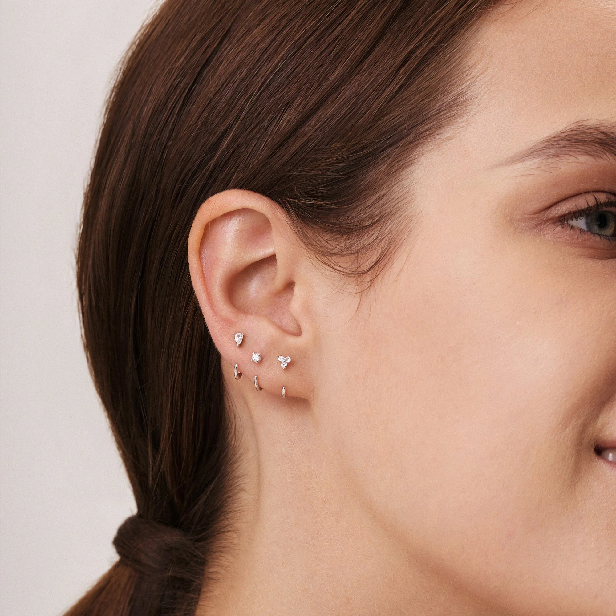 Stay Close Moissanite Hoops - Image 5