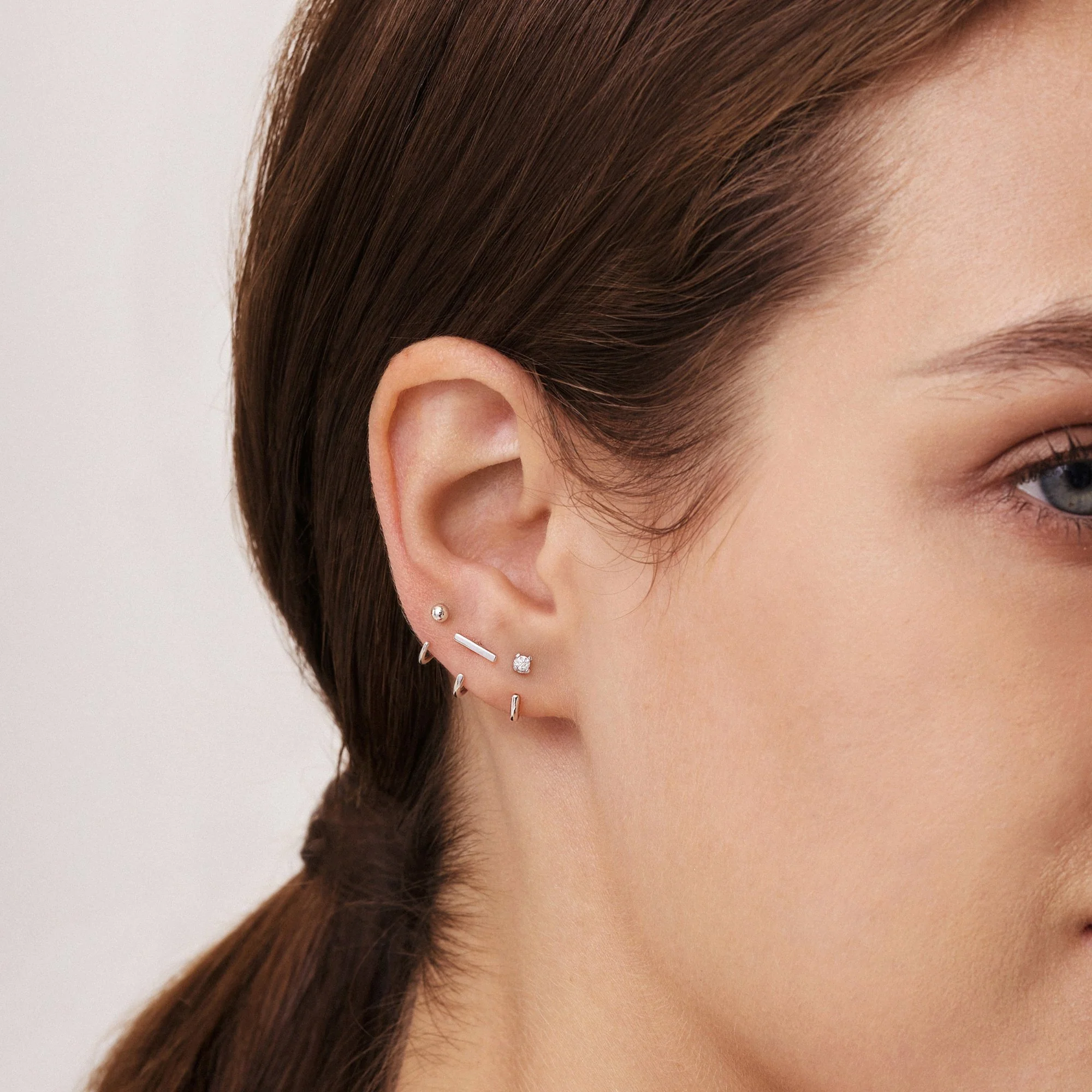 Stay Close Moissanite Hoops - Image 9