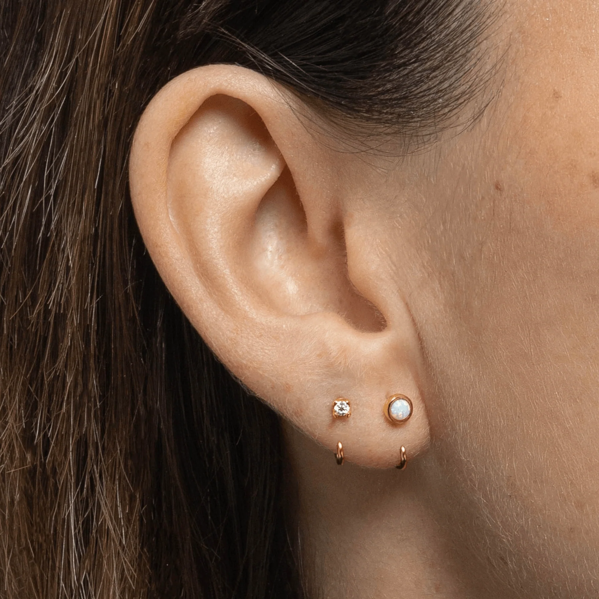 Stay Close Opal Hoops - Image 2