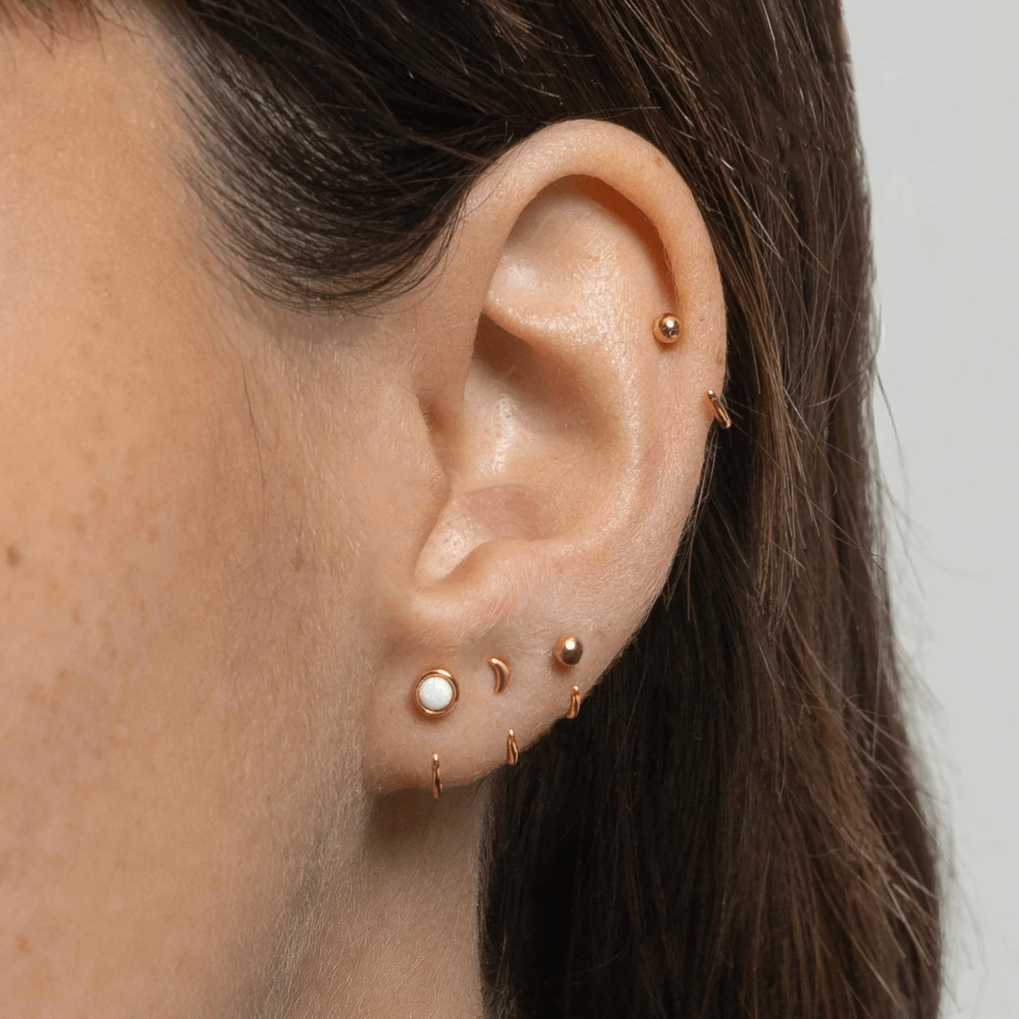 Stay Close Opal Hoops - Image 4