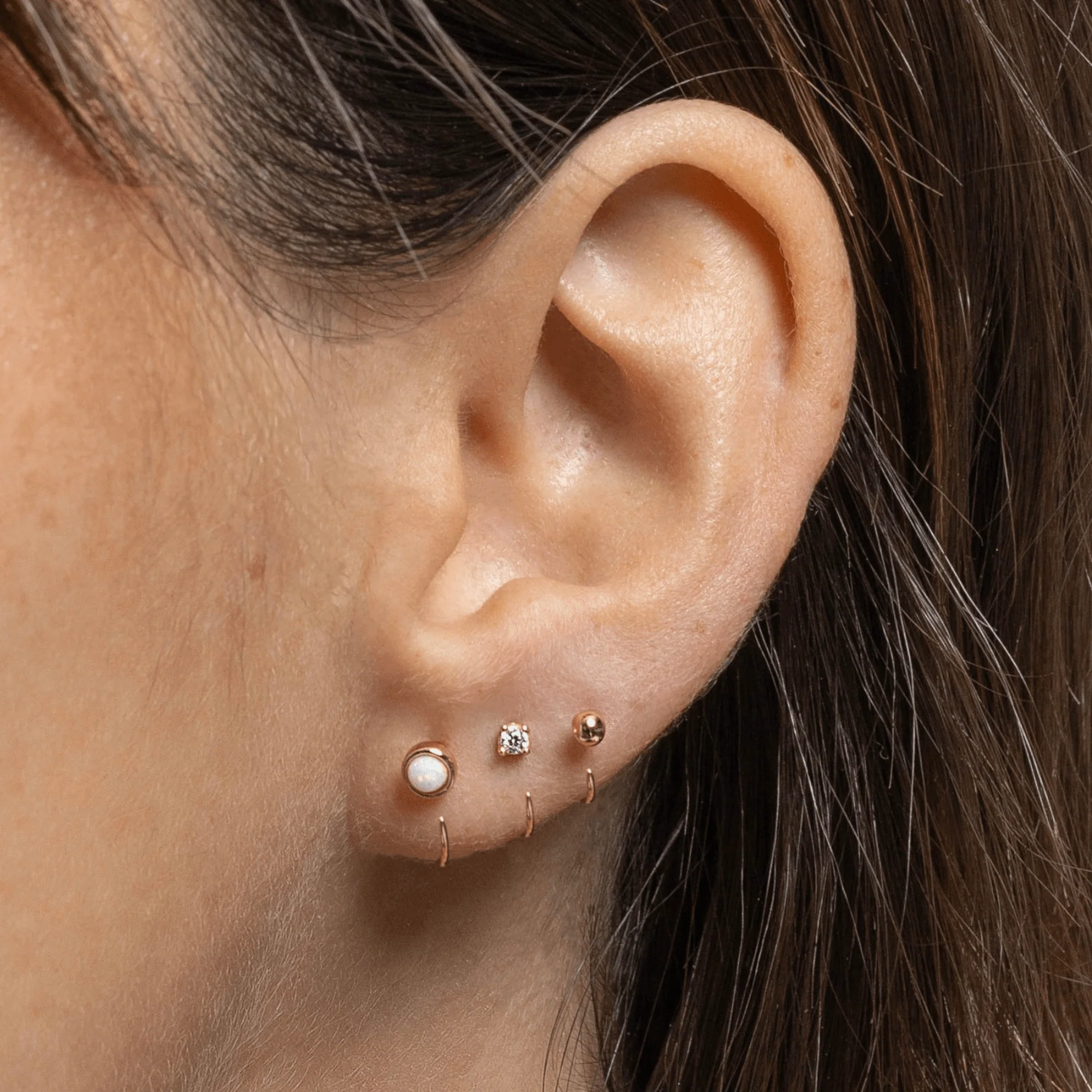 Stay Close Opal Hoops - Image 2