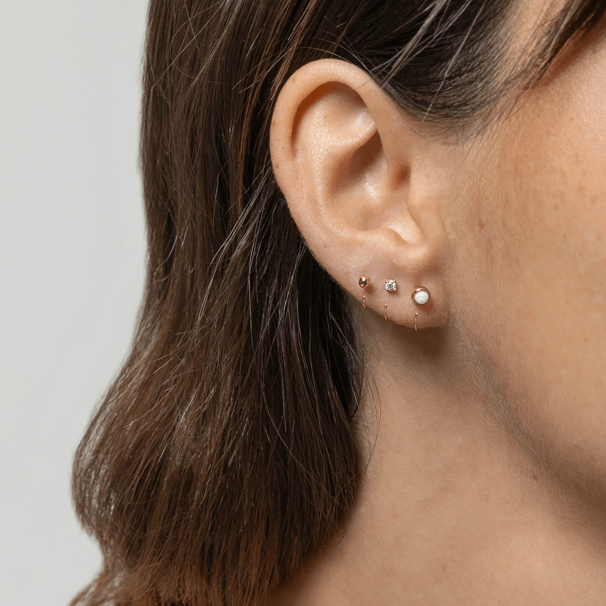 Stay Close Opal Hoops - Image 3