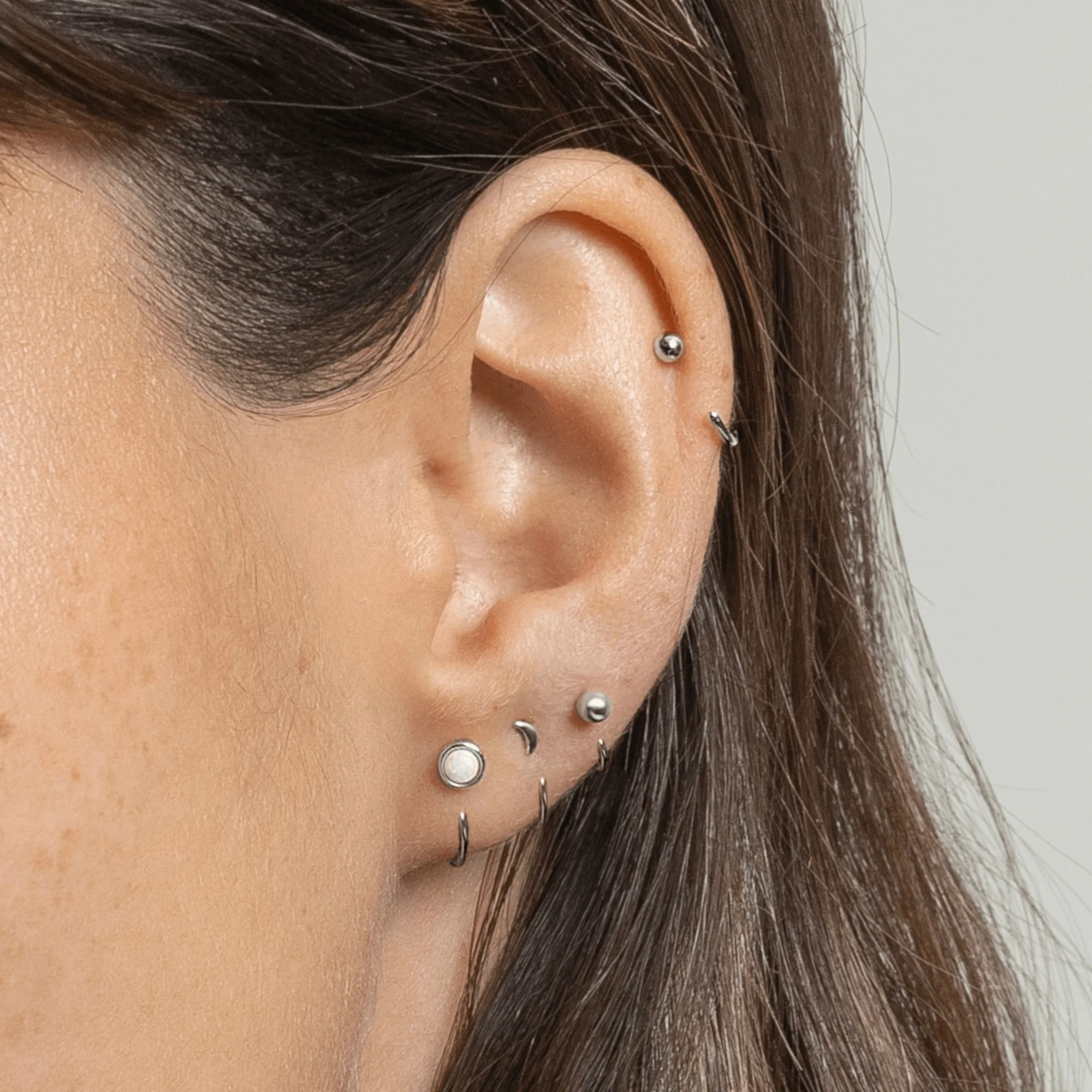 Stay Close Opal Hoops - Image 2