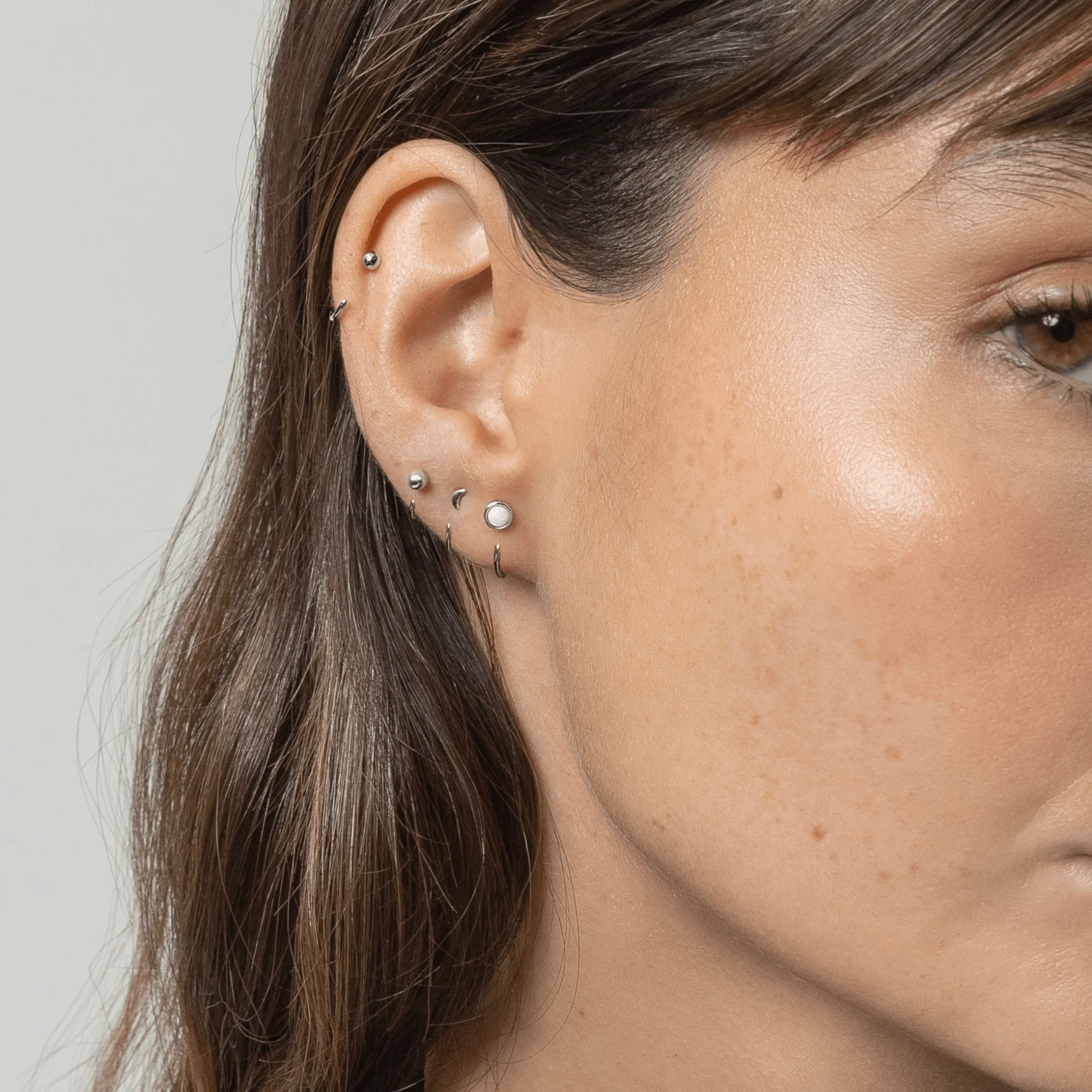Stay Close Opal Hoops - Image 3