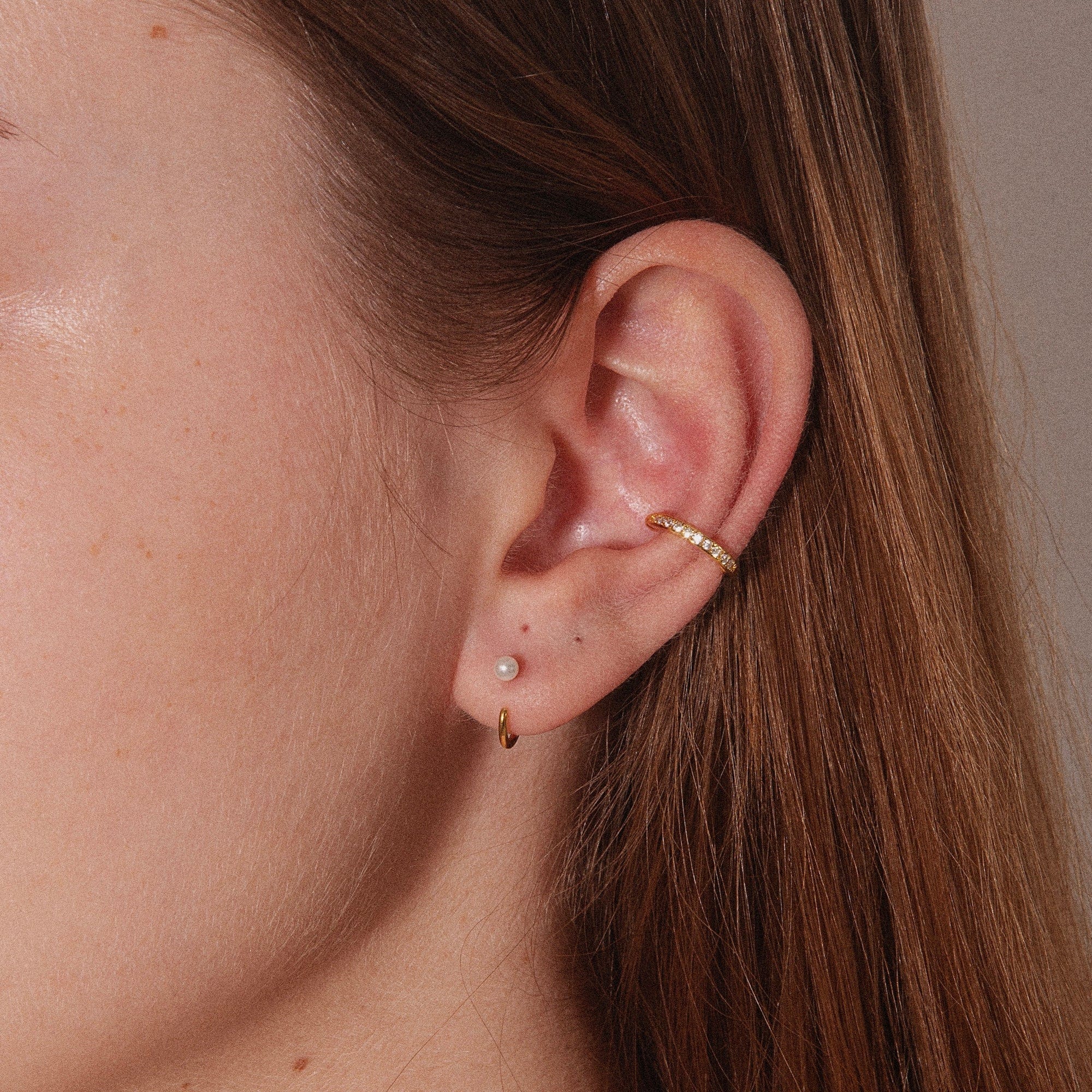 Stay Close Pearl Hoops - Image 5