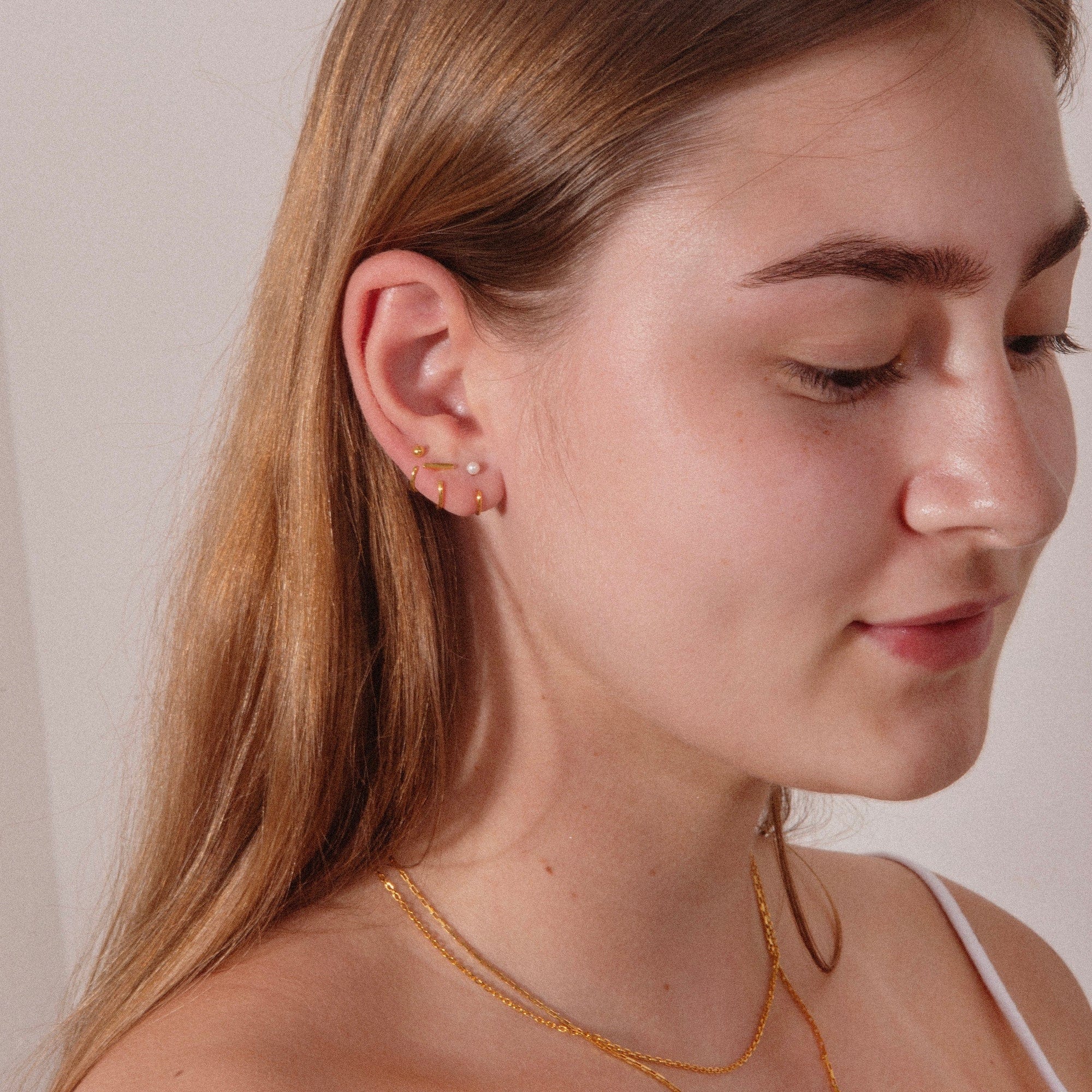 Stay Close Pearl Hoops - Image 6