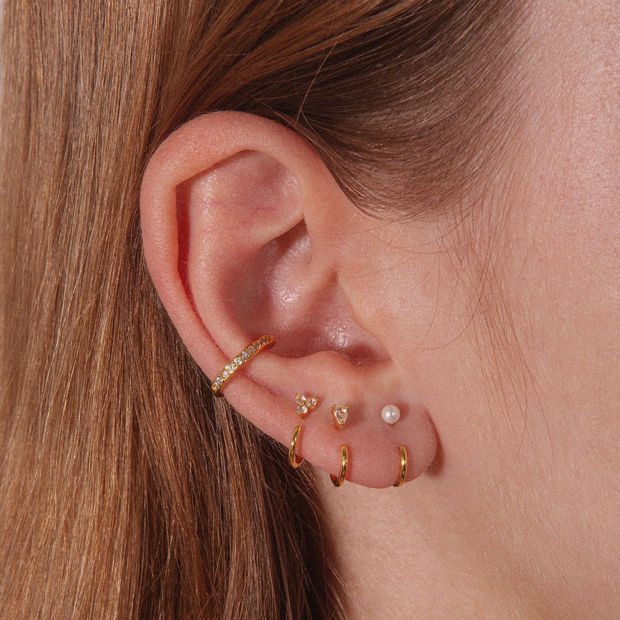 Stay Close Pearl Hoops Set - Image 4