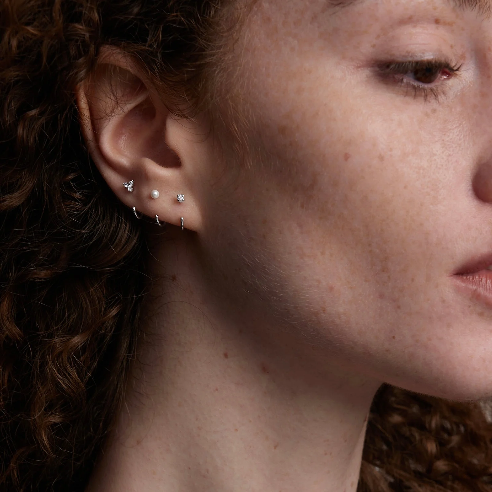 Stay Close Pearl Hoops Set - Image 3