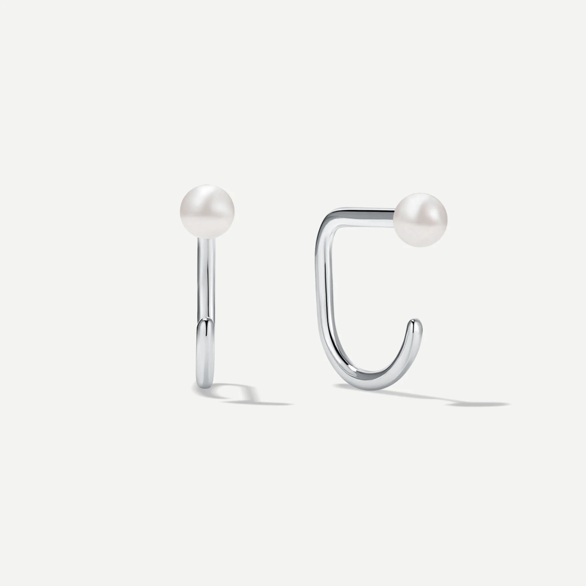 Stay Close Pearl Hoops