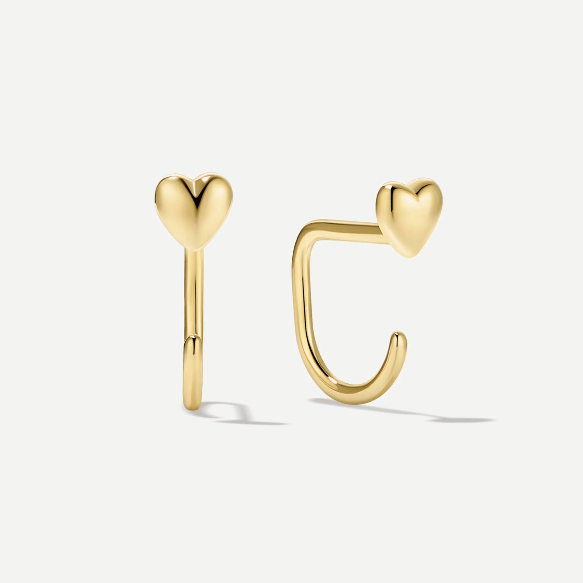 Stay Close Puffy Heart Hoops
