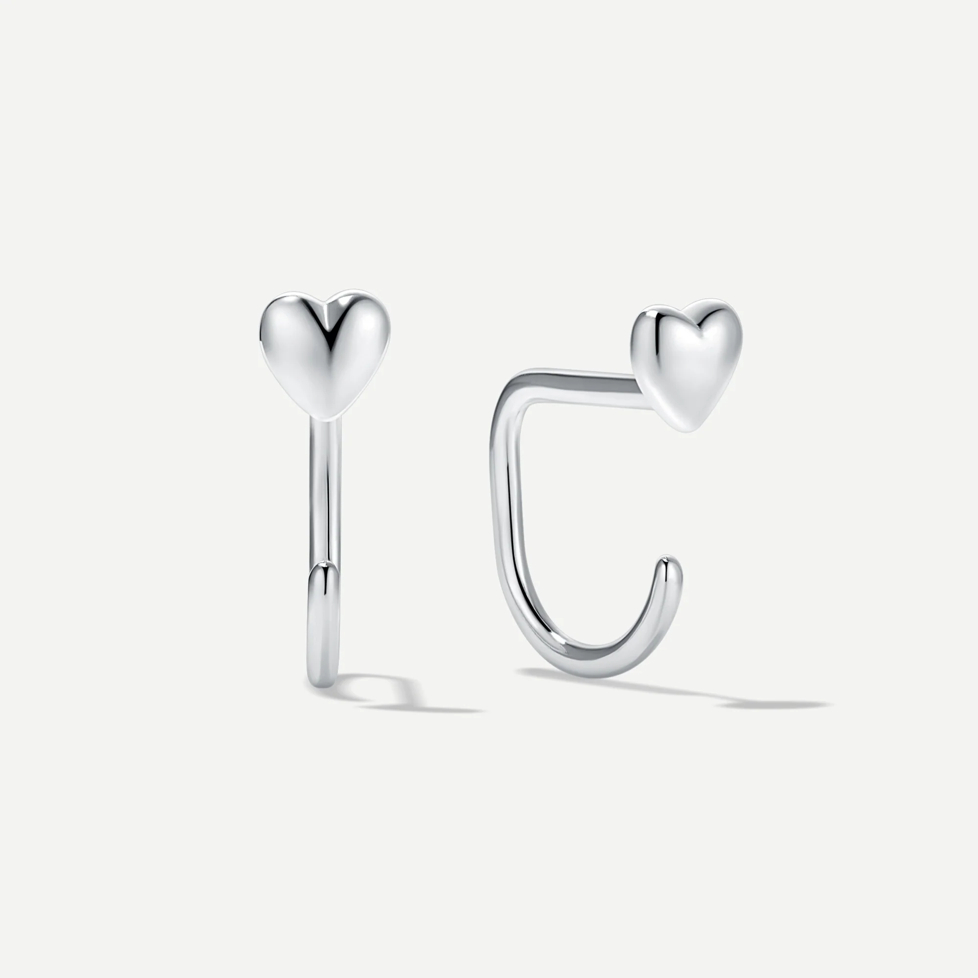 Stay Close Puffy Heart Hoops