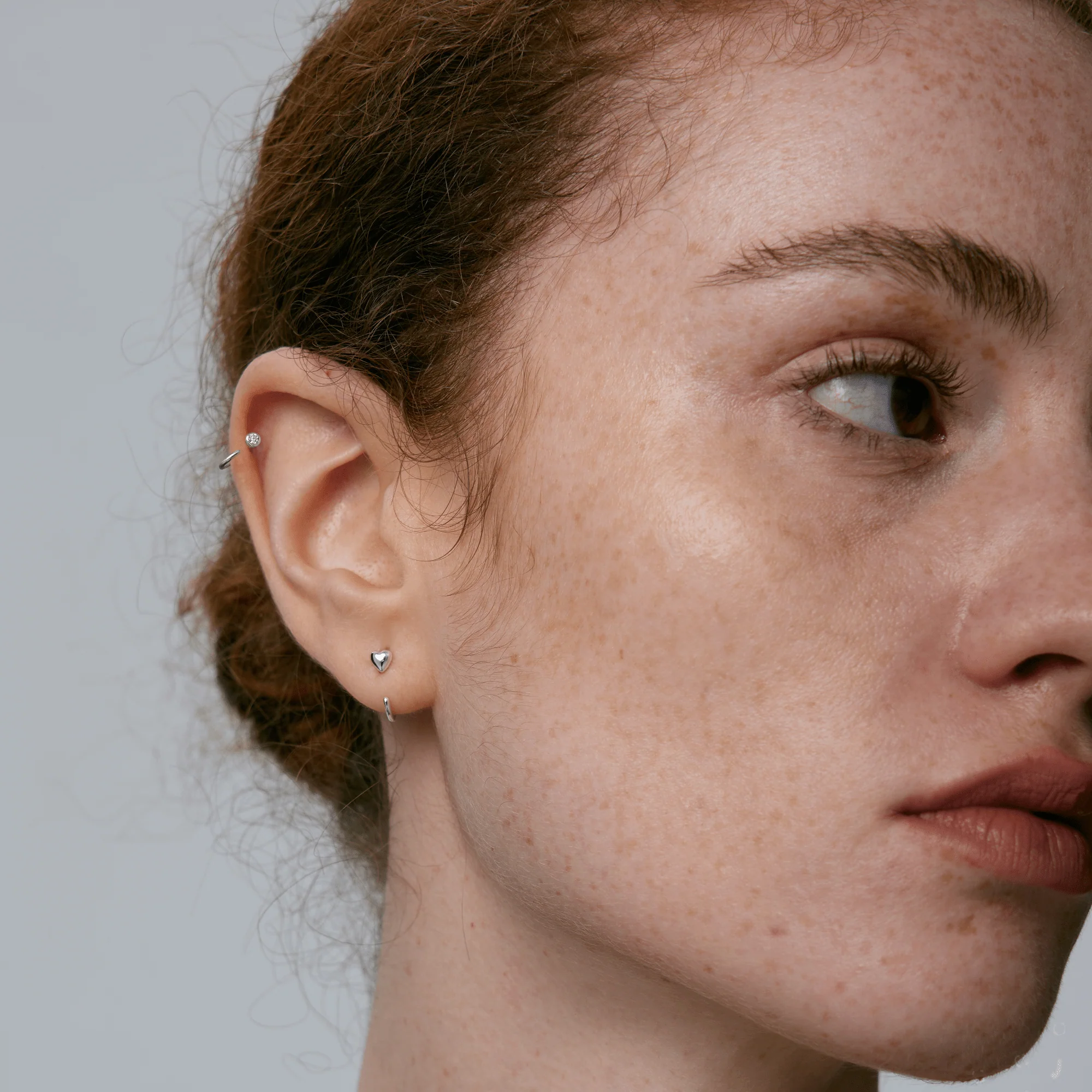 Stay Close Puffy Heart Hoops - Image 3
