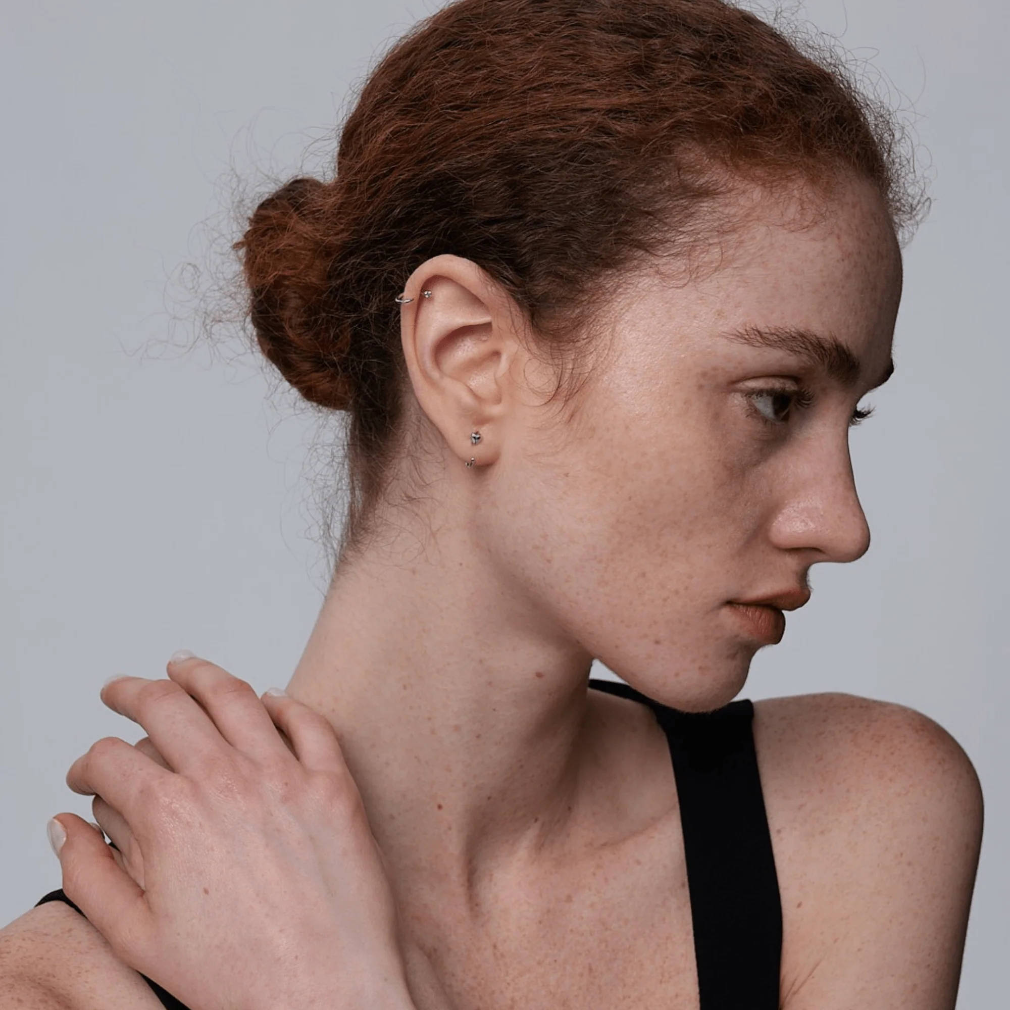 Stay Close Puffy Heart Hoops - Image 4