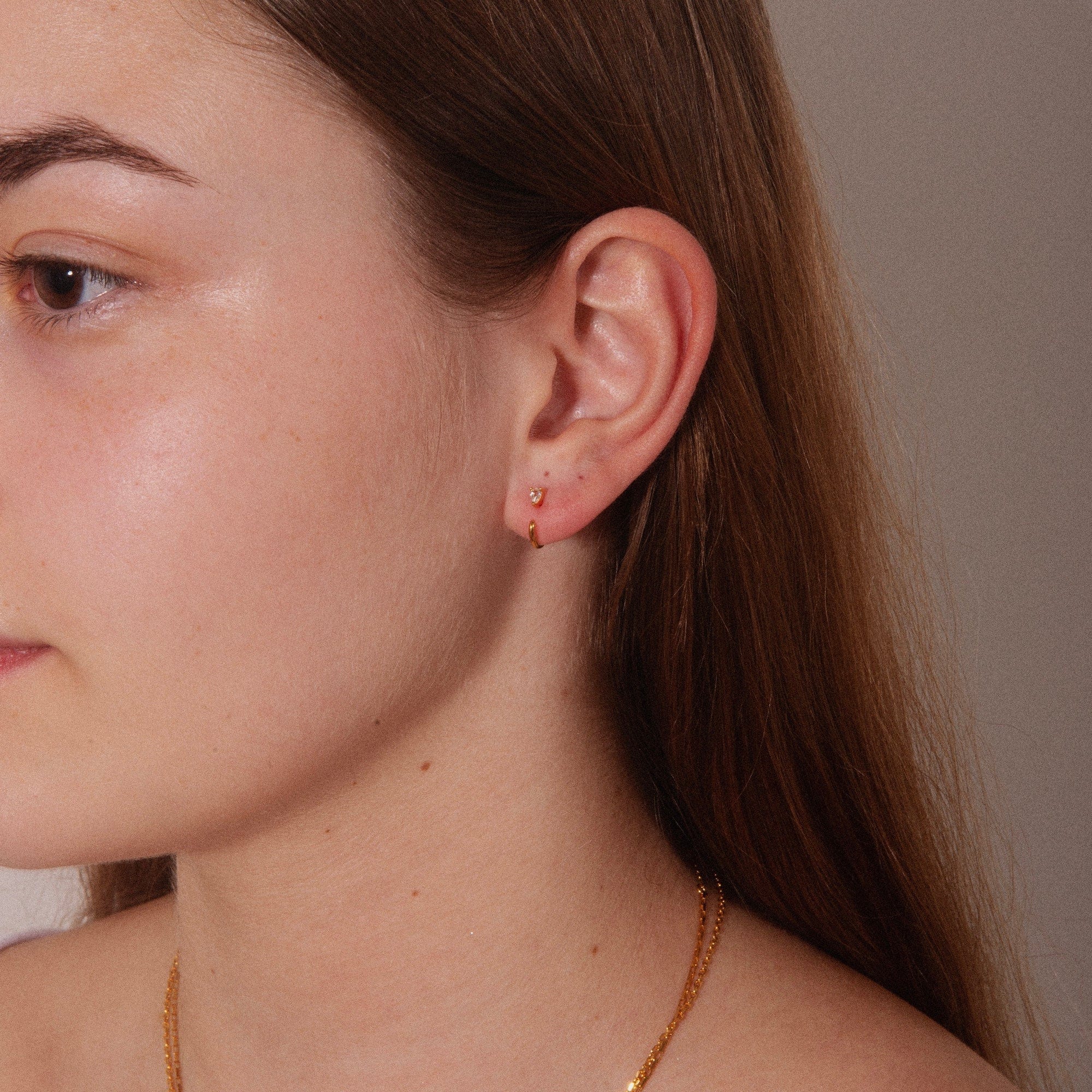 Stay Close Teardrop Hoops - Image 3