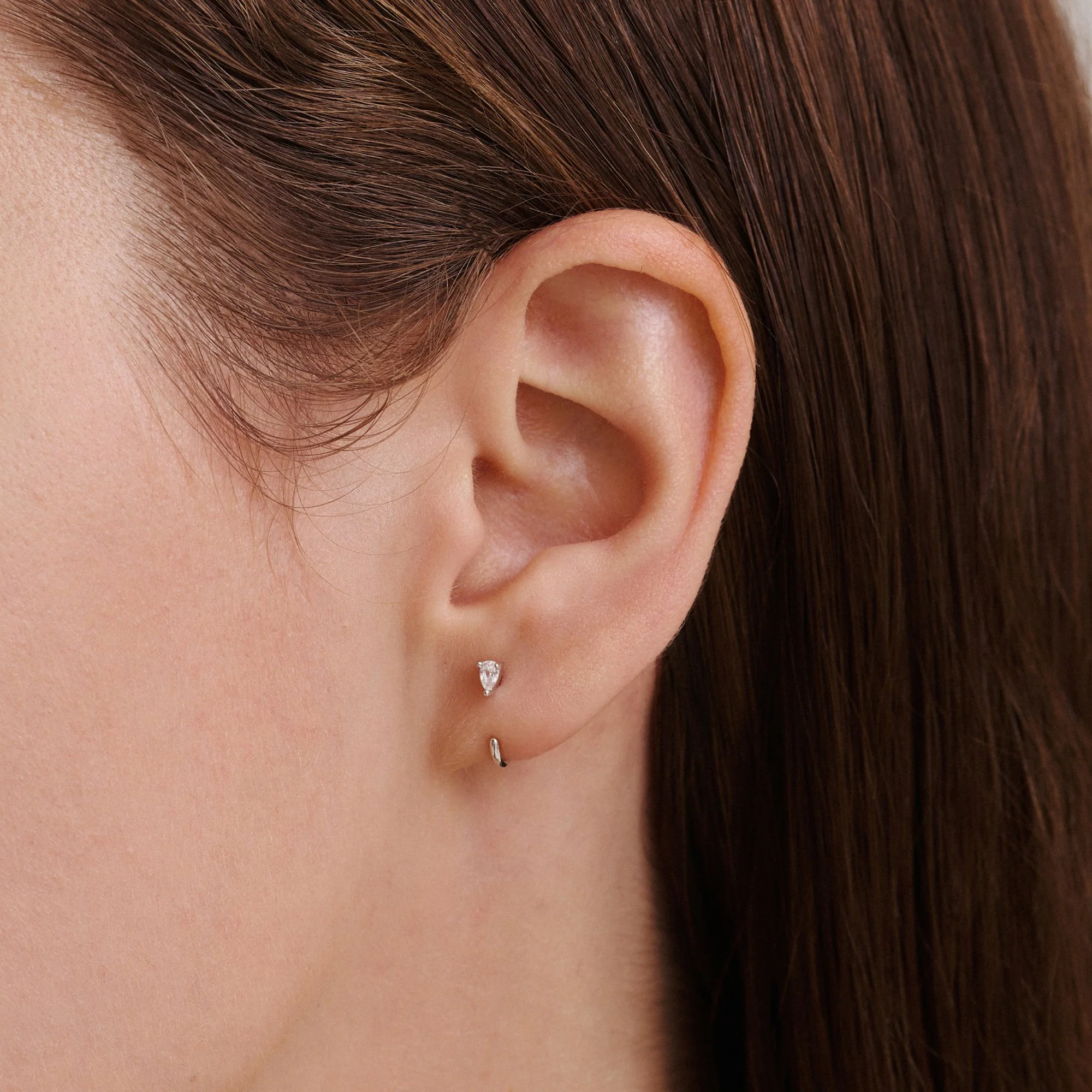 Stay Close Teardrop Hoops - Image 2
