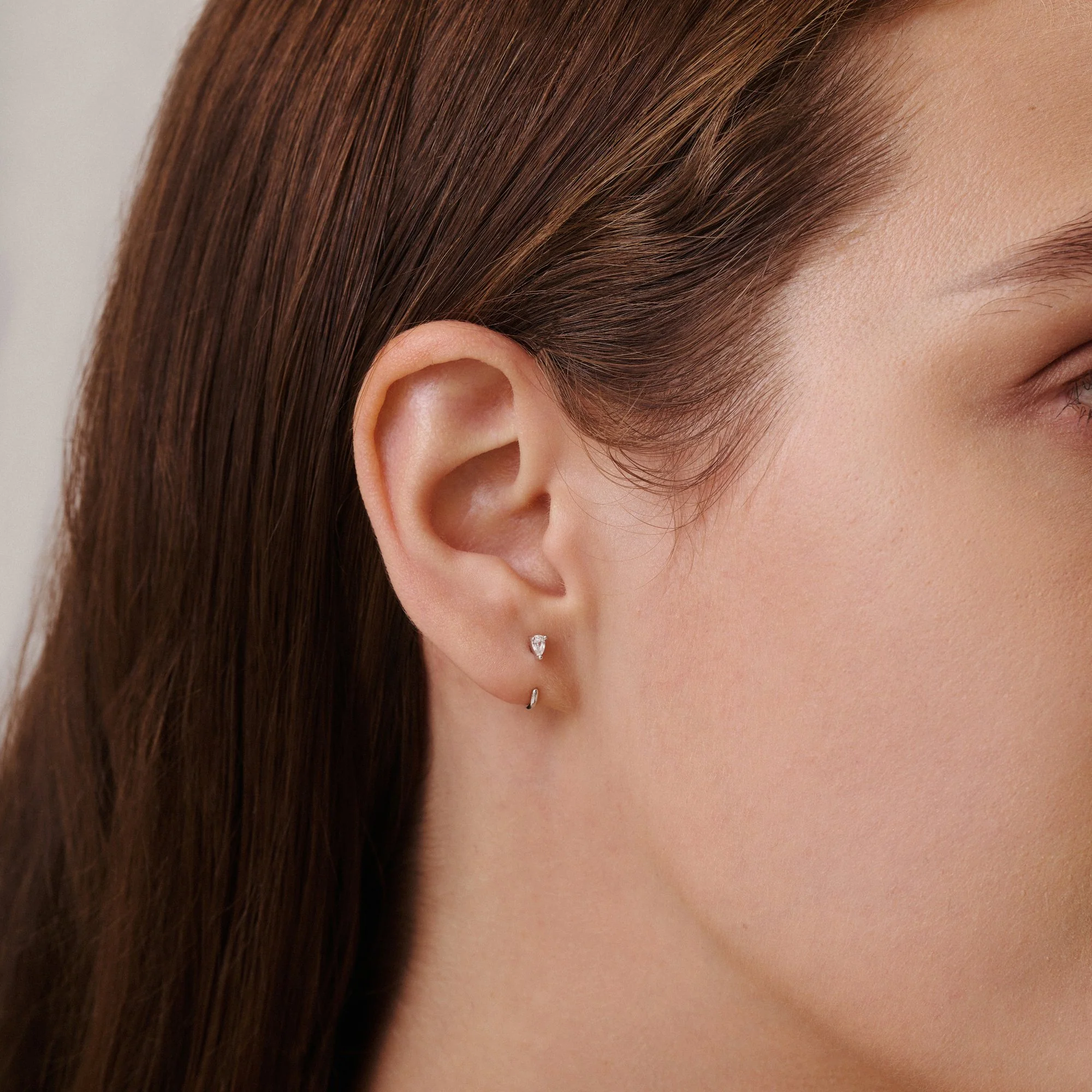 Stay Close Teardrop Hoops - Image 3