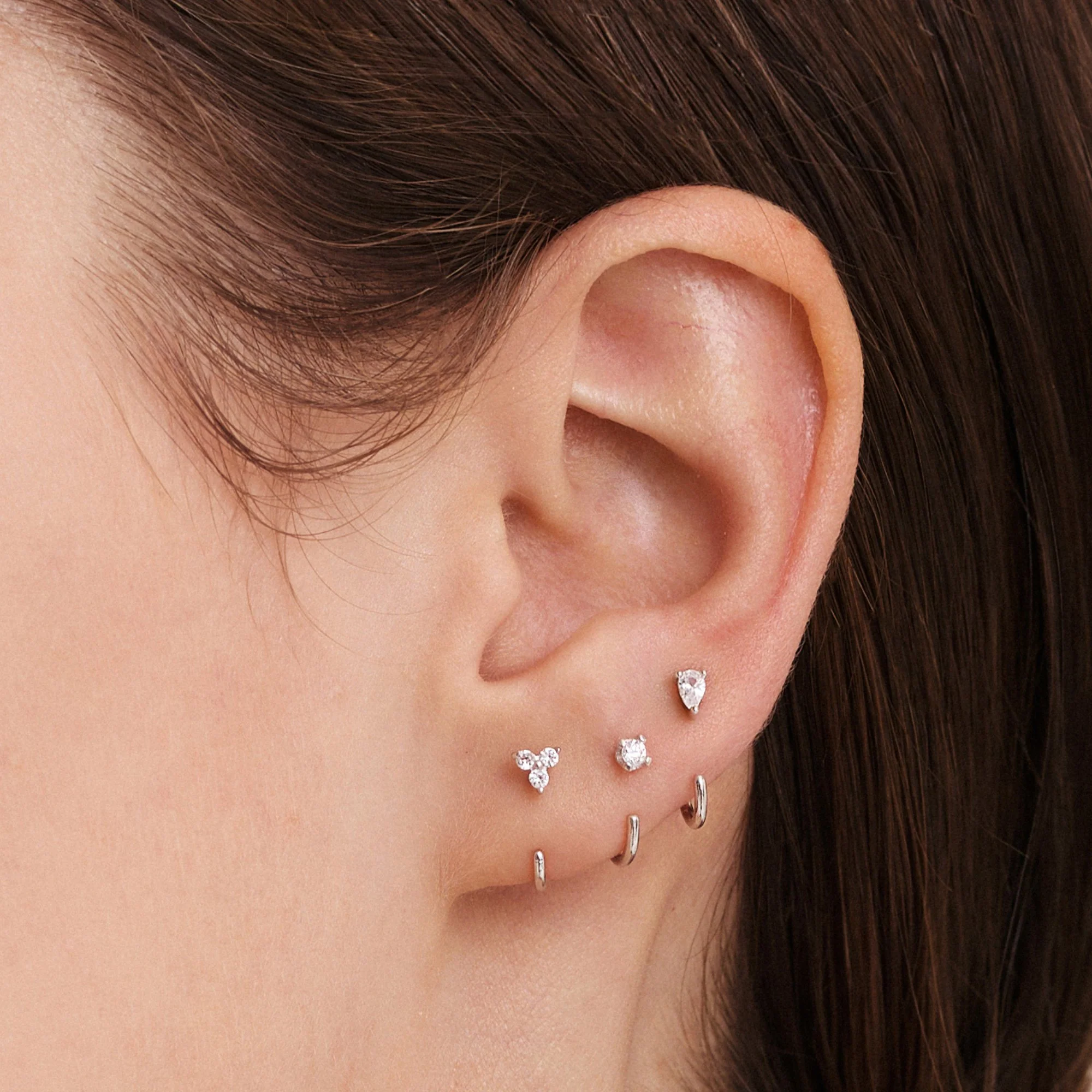 Stay Close Teardrop Hoops - Image 4