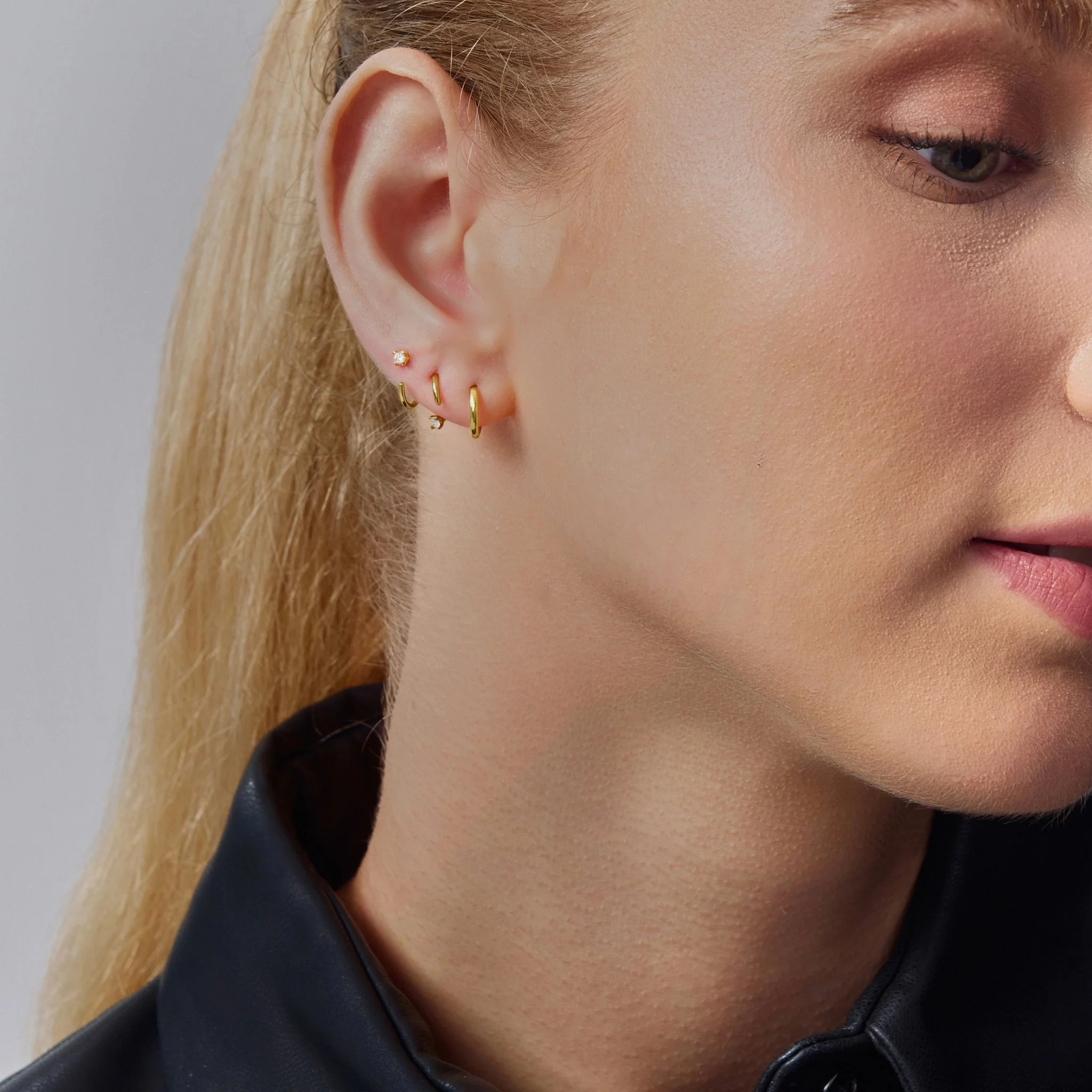 Swerve Moissanite Hoops - Image 5