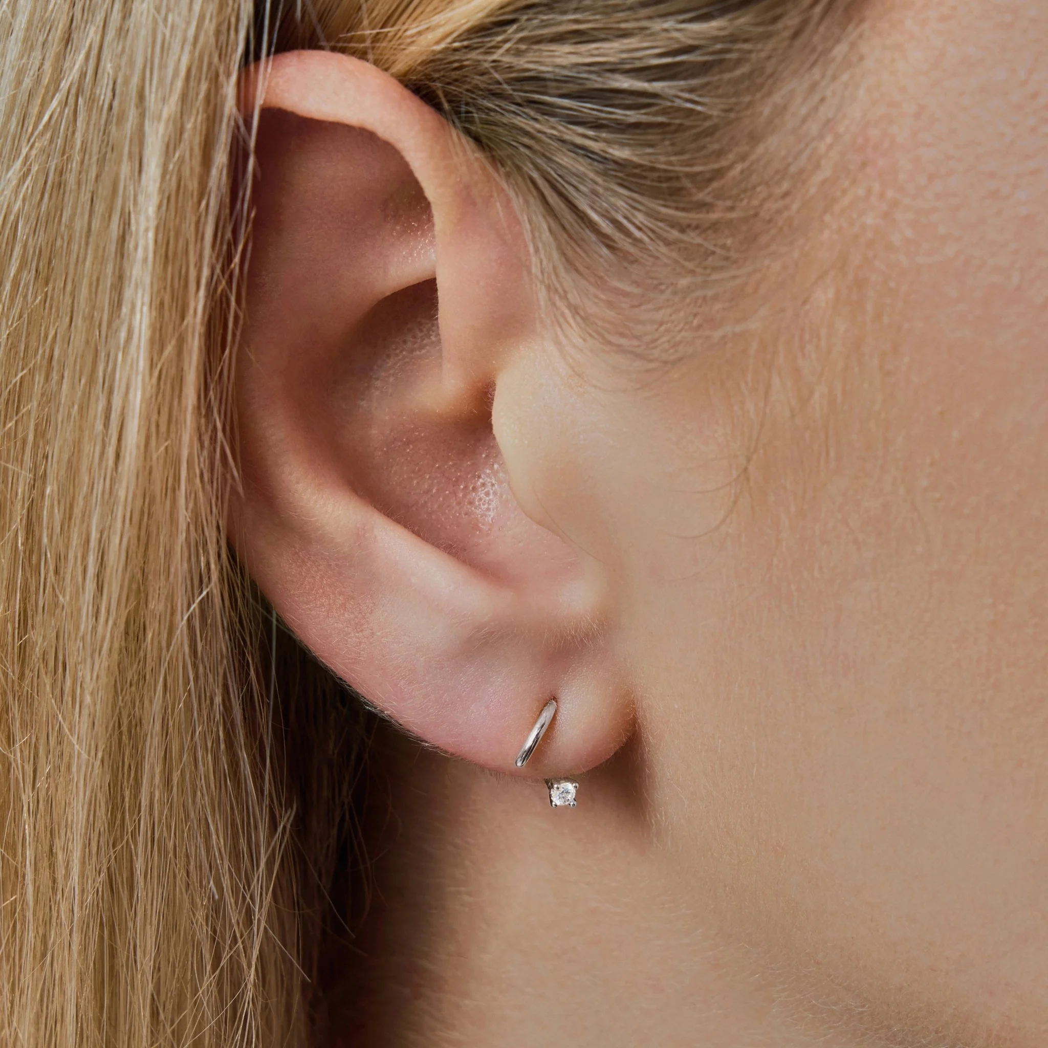 Swerve Moissanite Hoops - Image 2