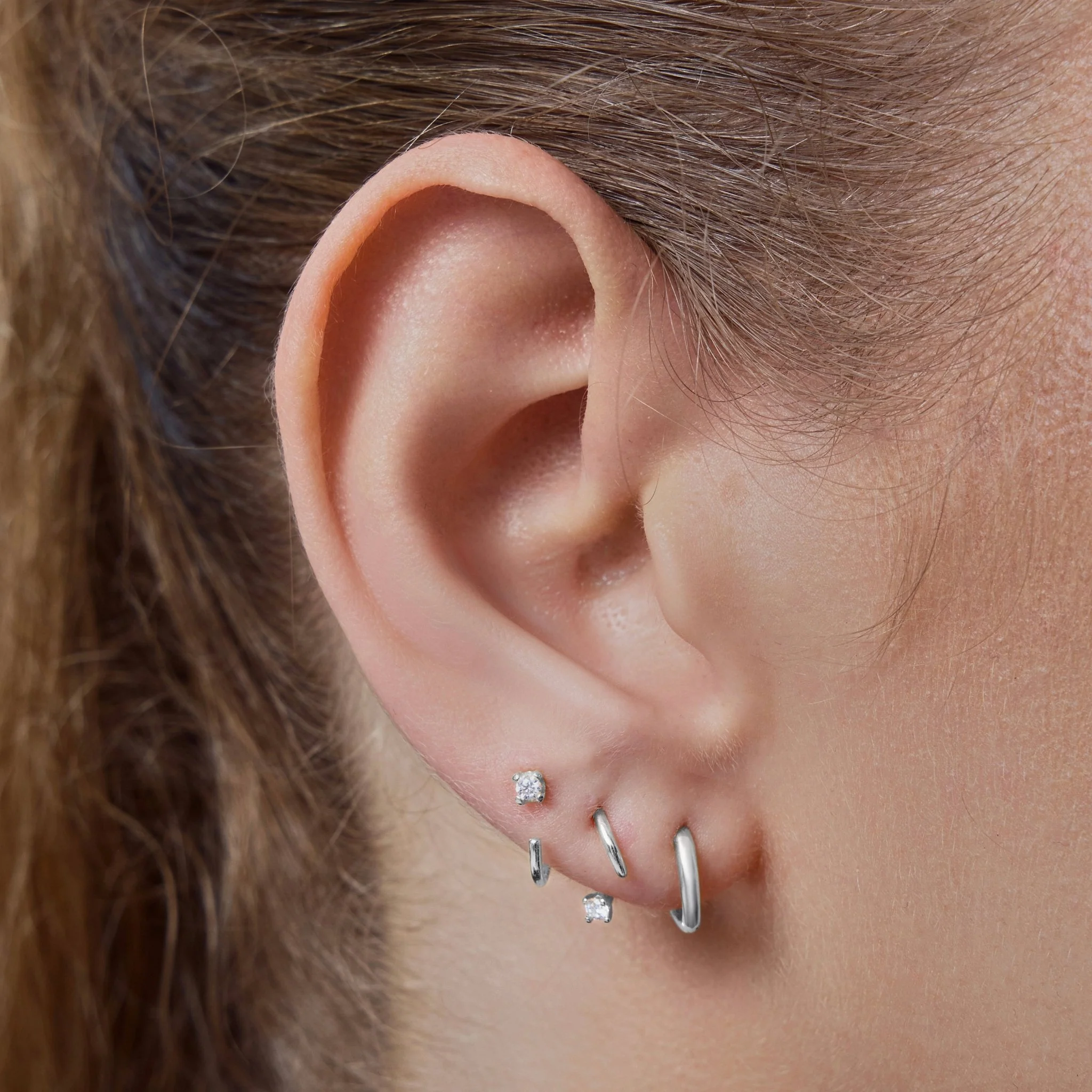 Swerve Moissanite Hoops - Image 3
