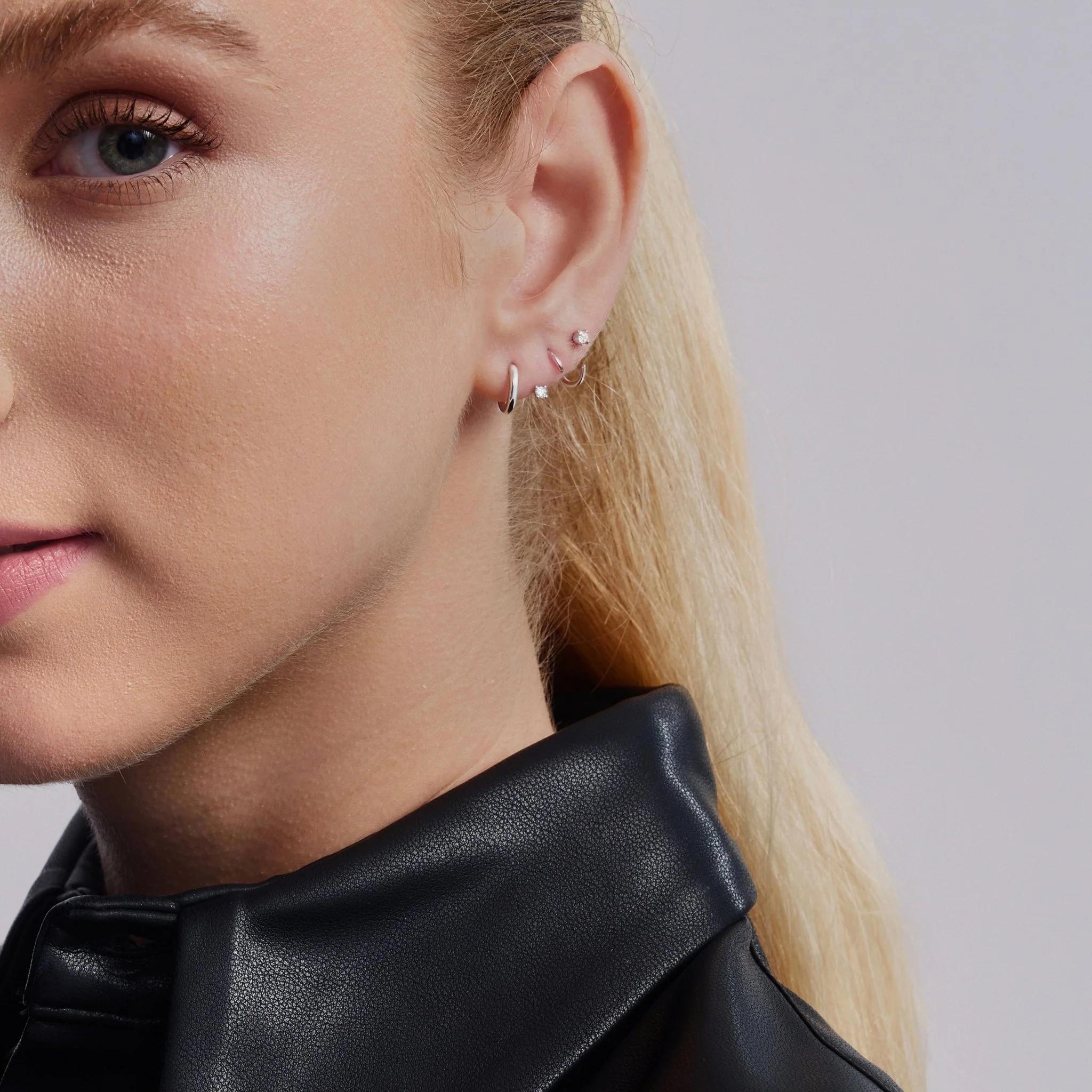 Swerve Moissanite Hoops - Image 5